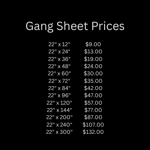 Upload Your Own Gang Sheet