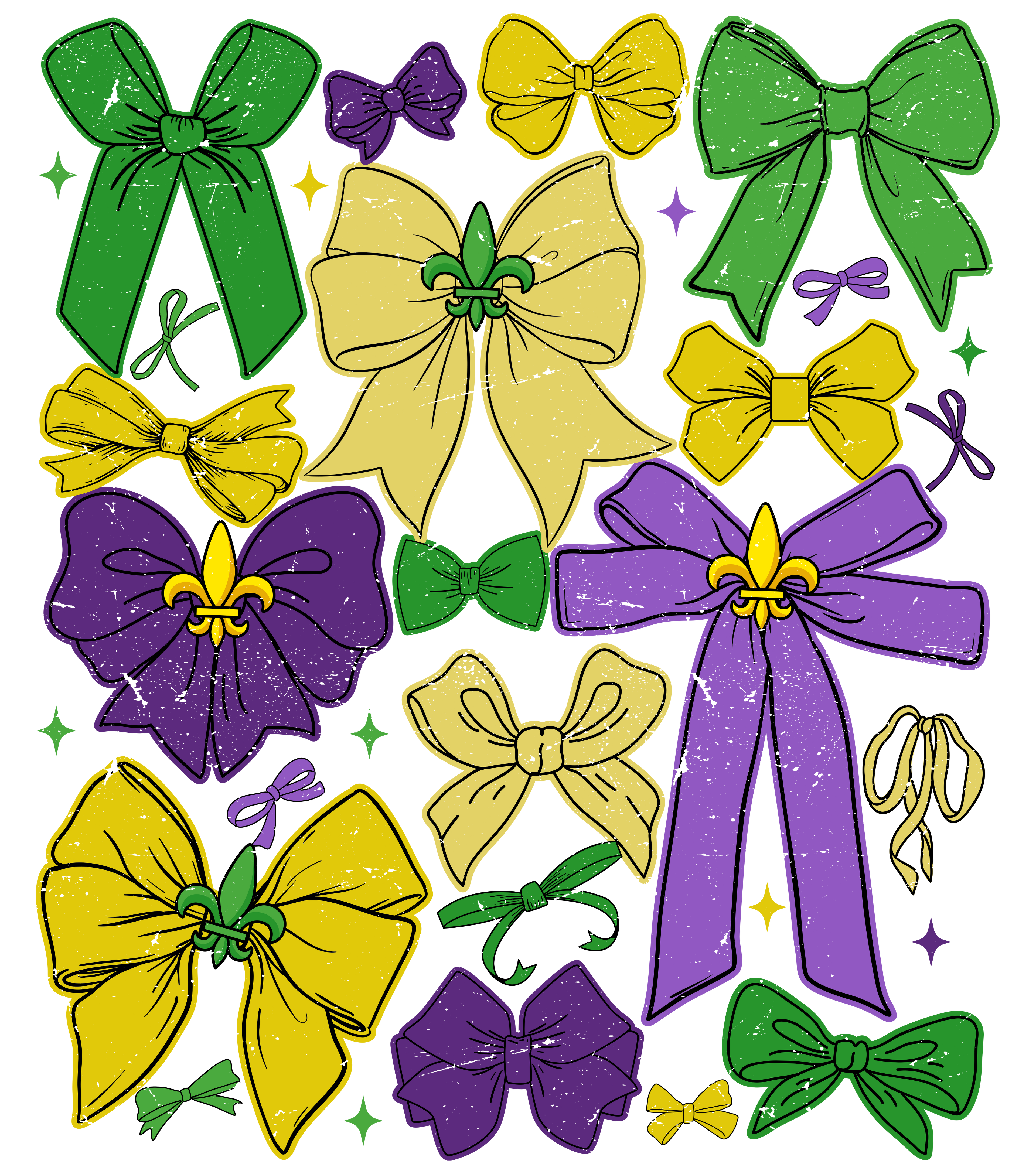 Mardi Gras 964 - Or 31122024 Nhuy Coquette Bow Mardi Gras