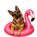 Randomness 706 - German Shepherd Float