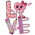 Valentine's Day 65 - Love Doodle Distressed