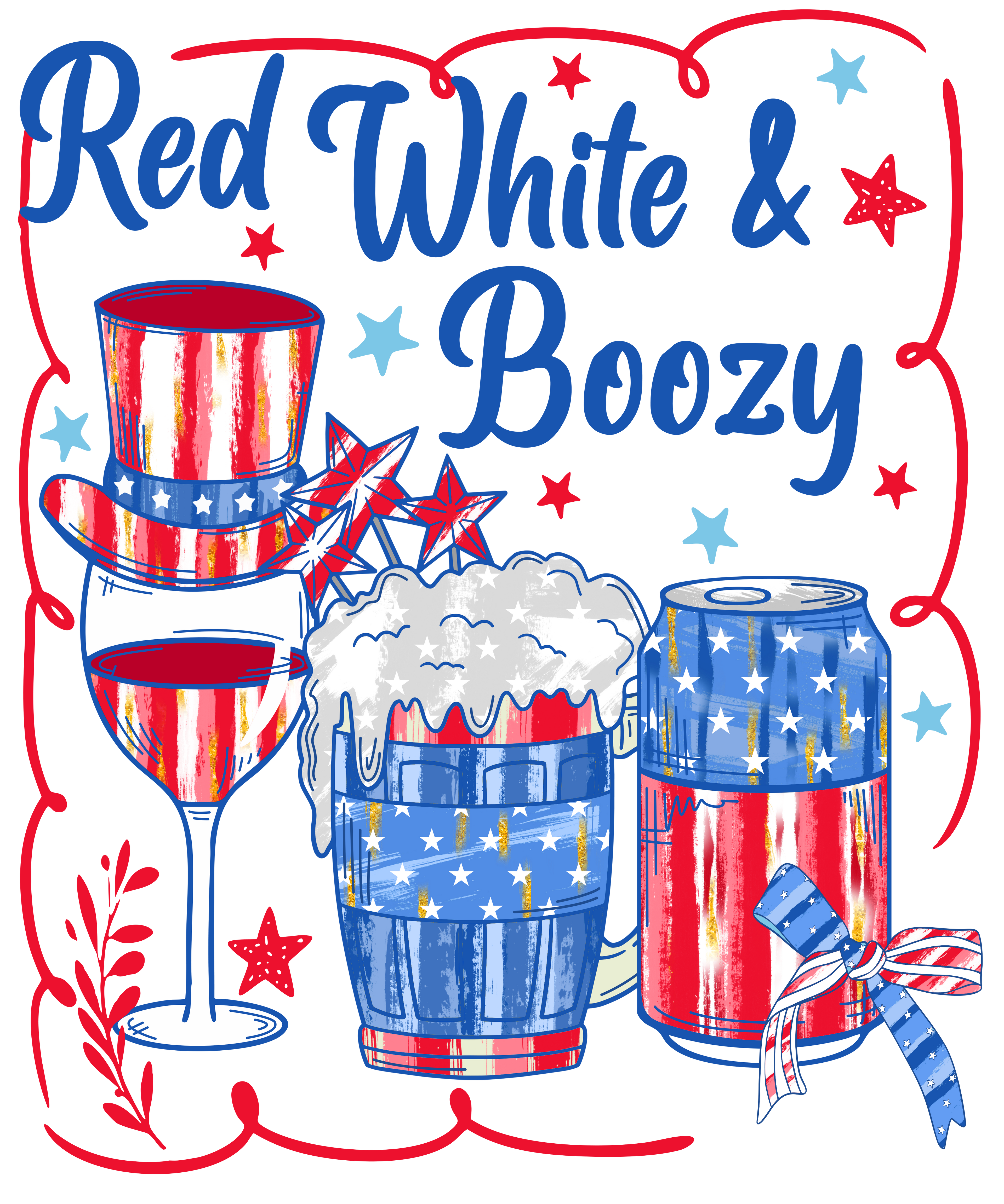 4th of July 467 - Or 11062025 Vtn Red White And Boozy Beer And Cocktail Club 4th Of July