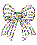Mardi Gras 712 - Mardi Gras Coquette Bow Png 111439851 383