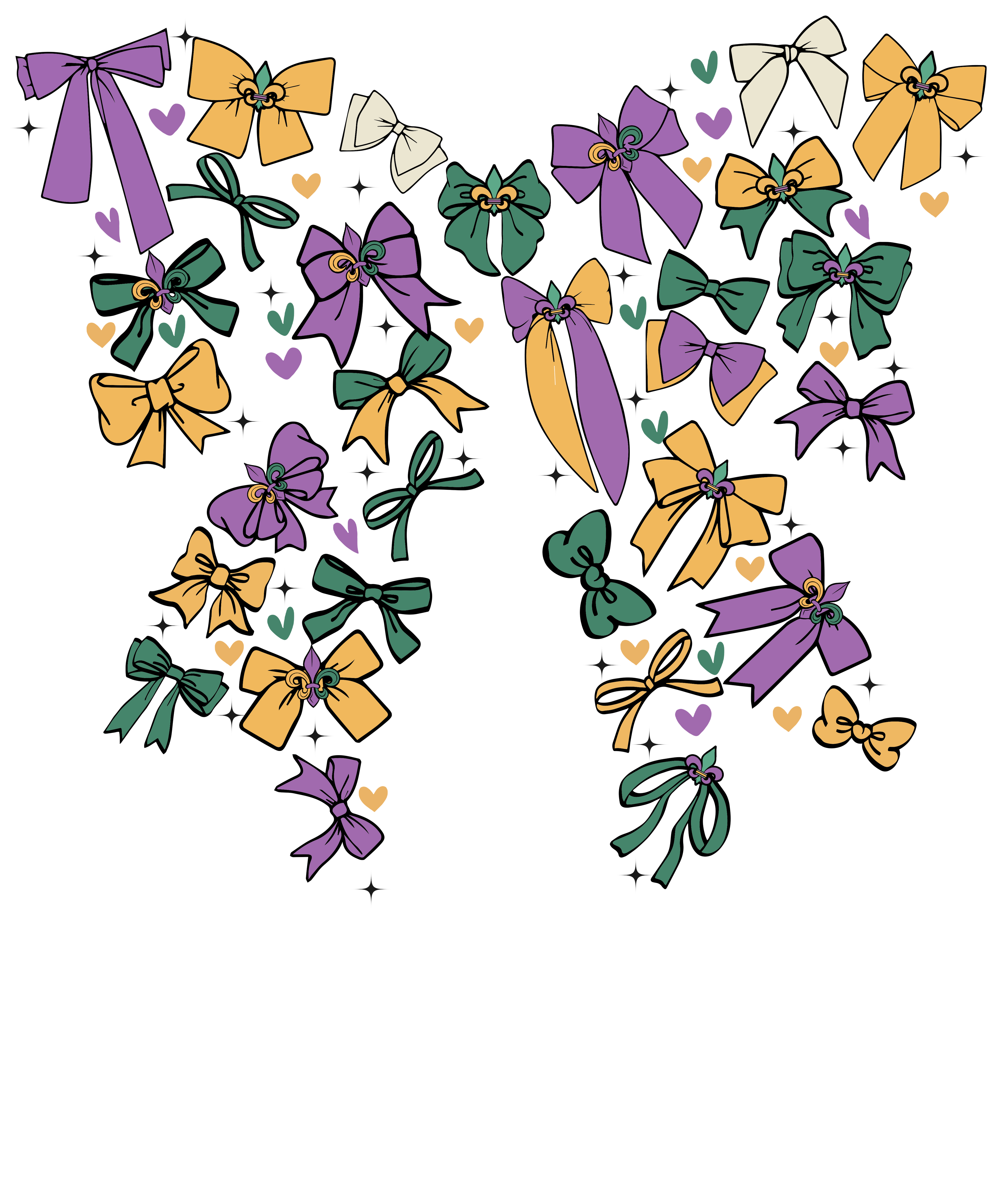 Mardi Gras 899 - Or 21122024 Coquette Bow Mardi Gras