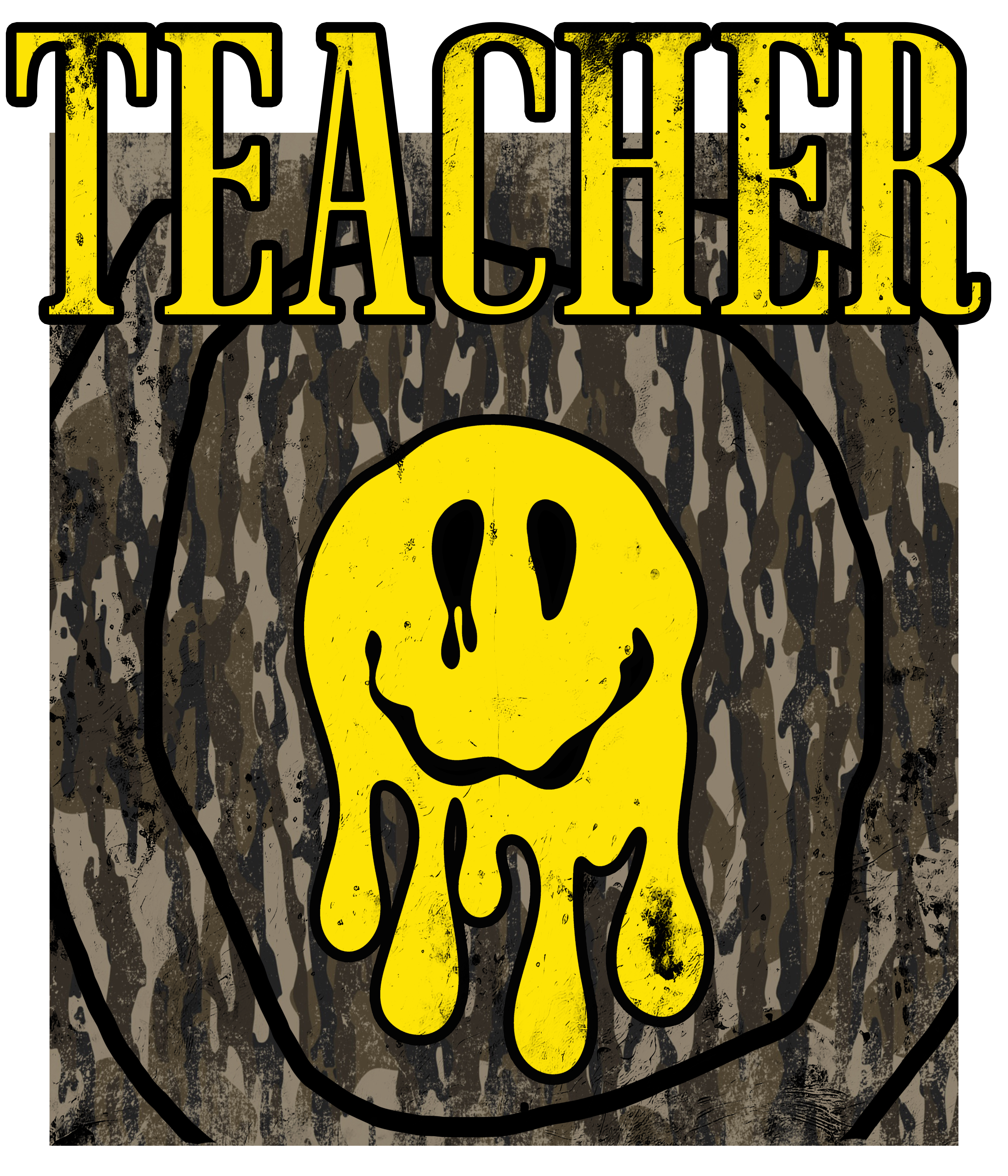 Randomness 1618 - Teacher Camo Smiley