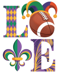 Mardi Gras 404 - Funny Love Football Mardi Gras Costume Carnival Women Men Sweatshirt
