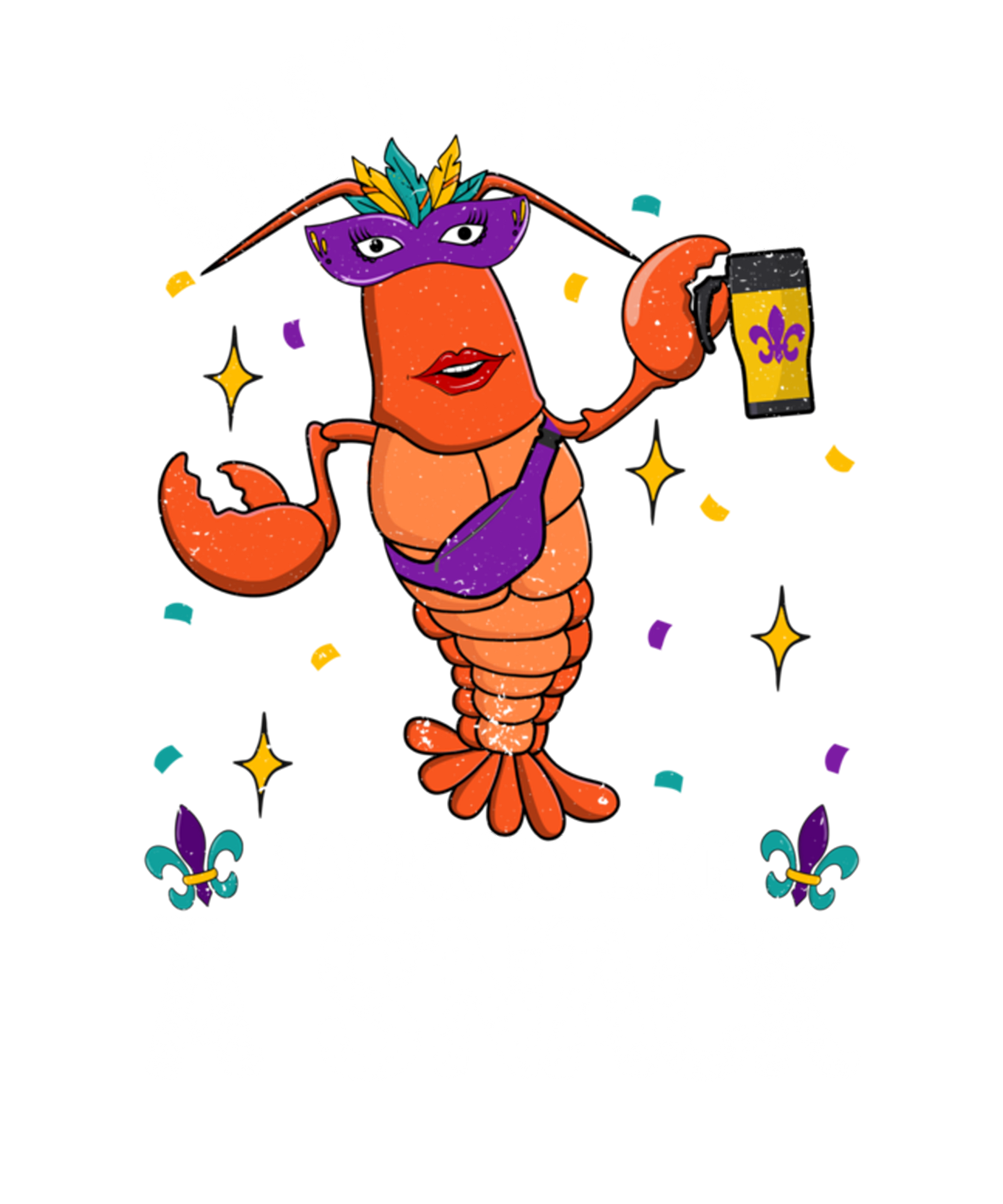 Mardi Gras 986 - Out Here Looking Like A Snack Bougie Crawfish Mardi Gras Pullover