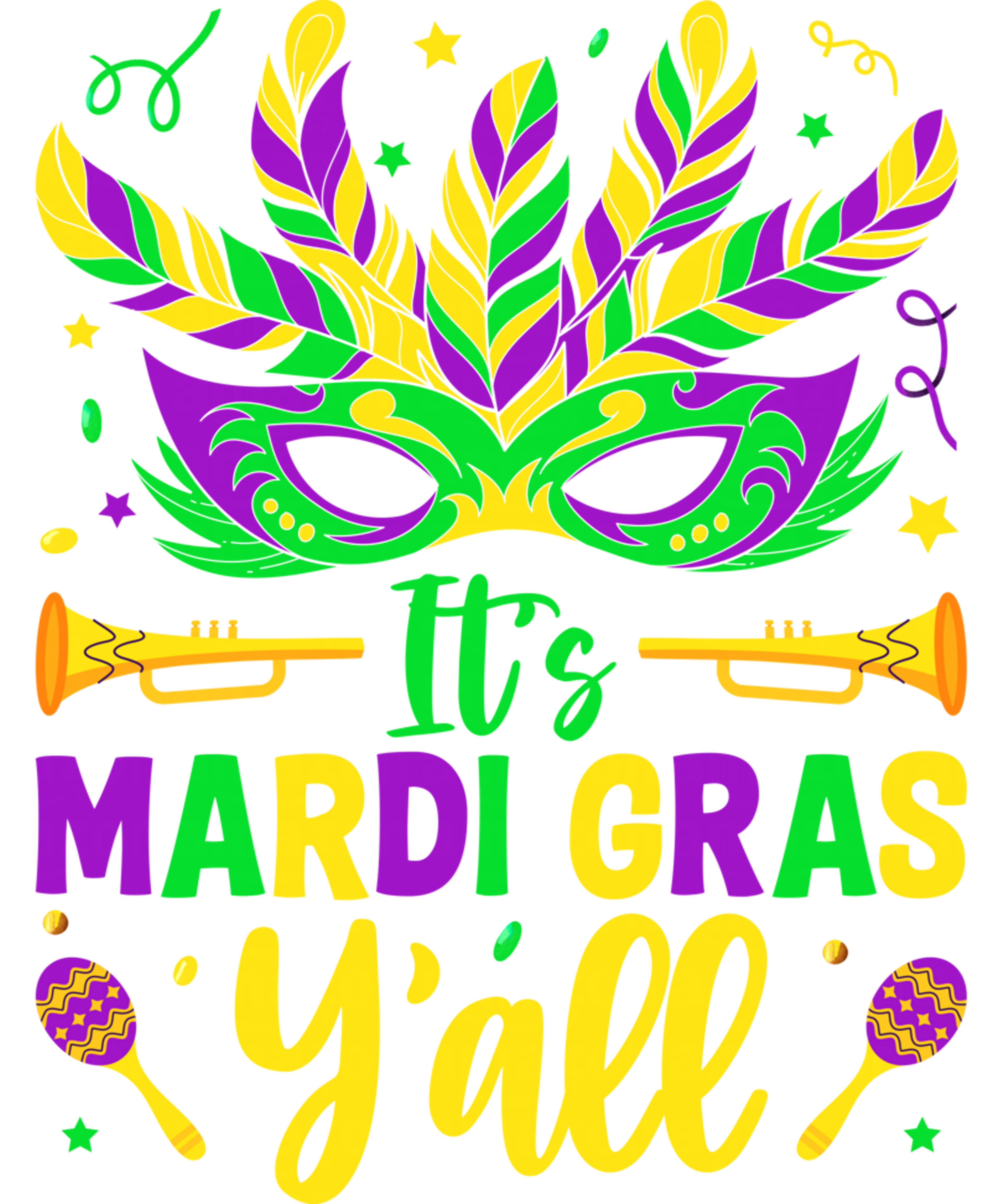It's Mardi Gras Y'all Sweatshirt (1)