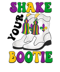 Mardi Gras 1003 - Shake Your Bootie Majorette Boots Funny Mardi Gras Parade