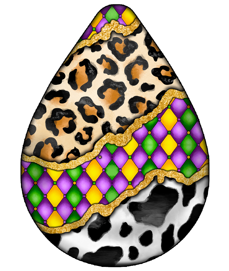 Mardi Gras 768 - Mardigrasearringteardrop11
