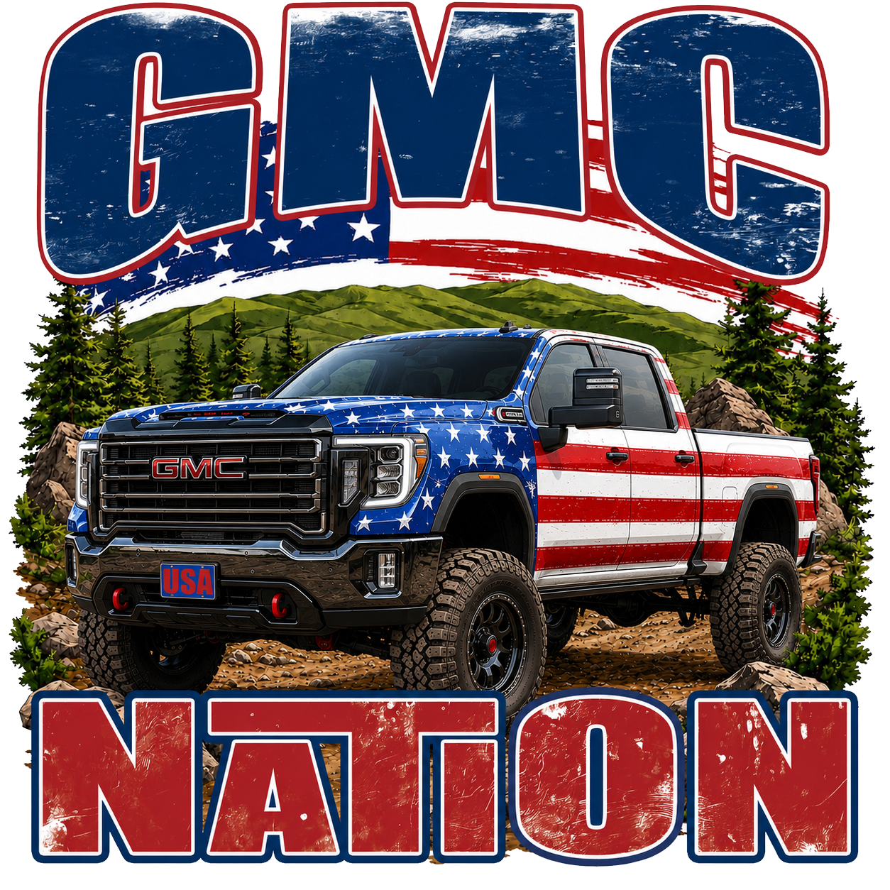 Randomness 19 - 4 Door Gmc Patriotic