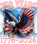4th of July 325 - America Patriotic Eagle And Flag 250 Years 1776 2026 Sweatshirt (1)