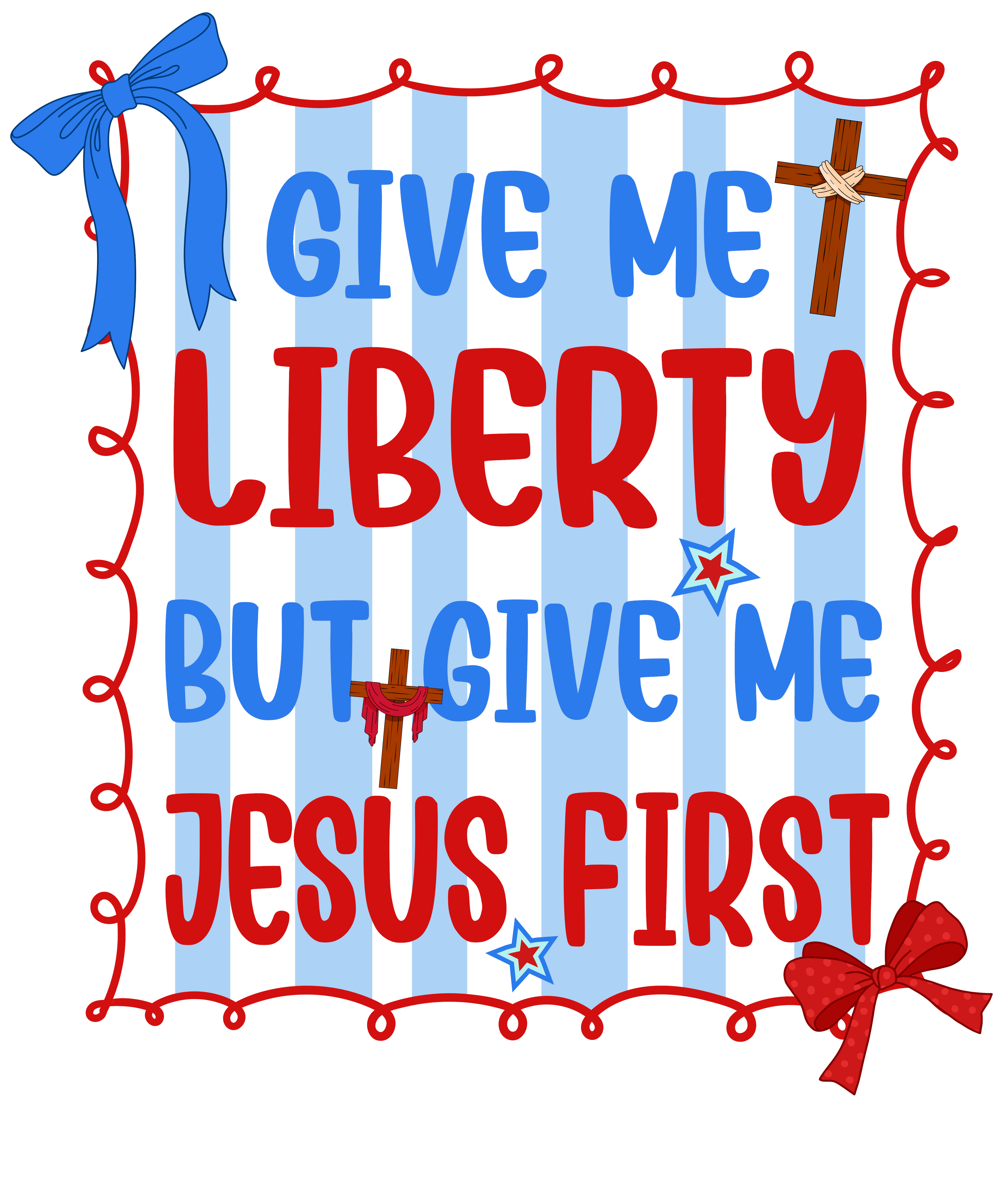 4th of July 444 - Or 06062025 Nhuy Give Me Liberty But Give Me Jesus First 4th Of July America Frame Style