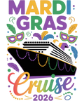 Mardi Gras 595 - Mardi Gras Cruise 2026 Festive Party Outfit For Family Sweatshirt