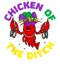 Mardi Gras 679 - Mardi Gras Vintage Chicken Of The Ditch Cajun Food Crawfish
