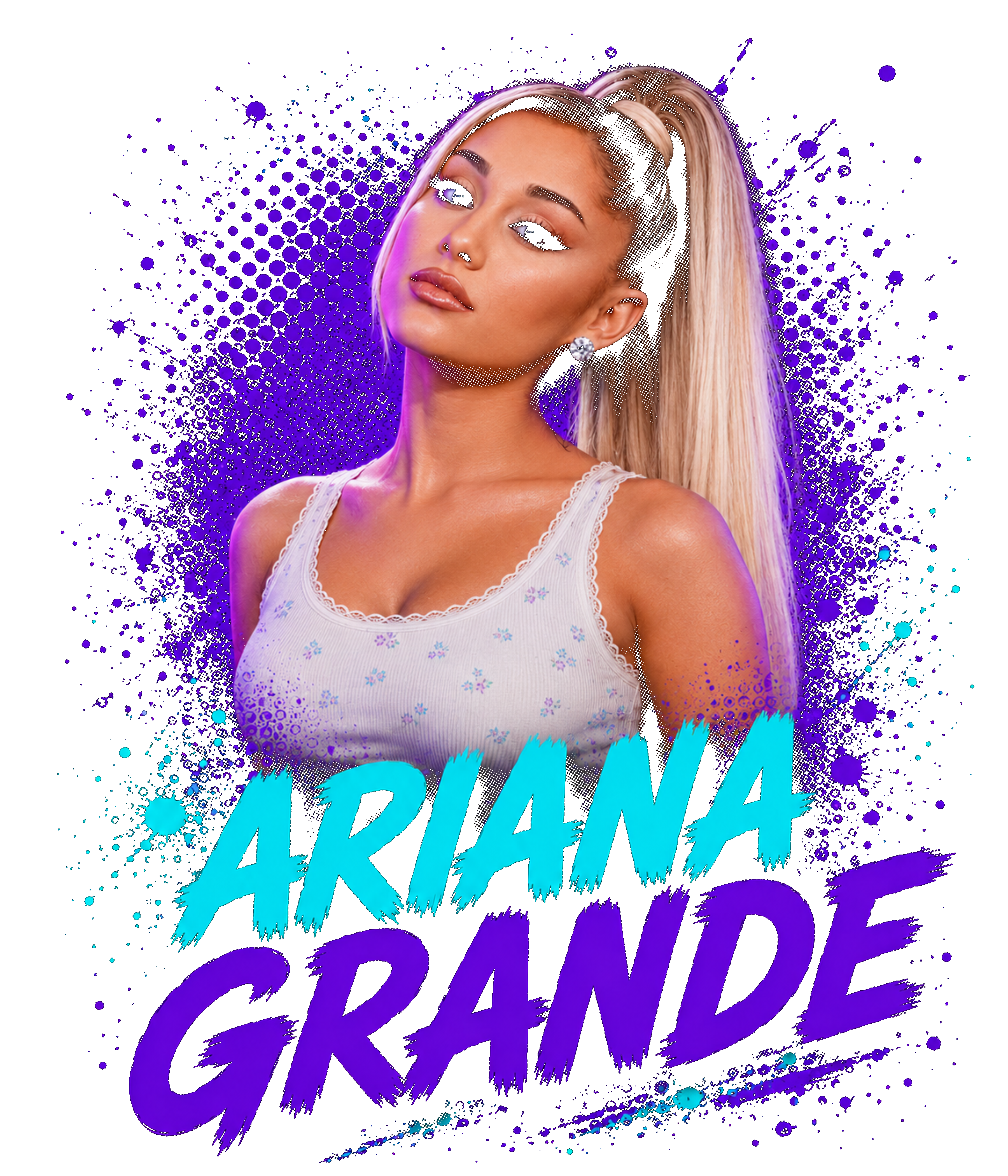 Randomness 78 - Ariana Grande Halftone