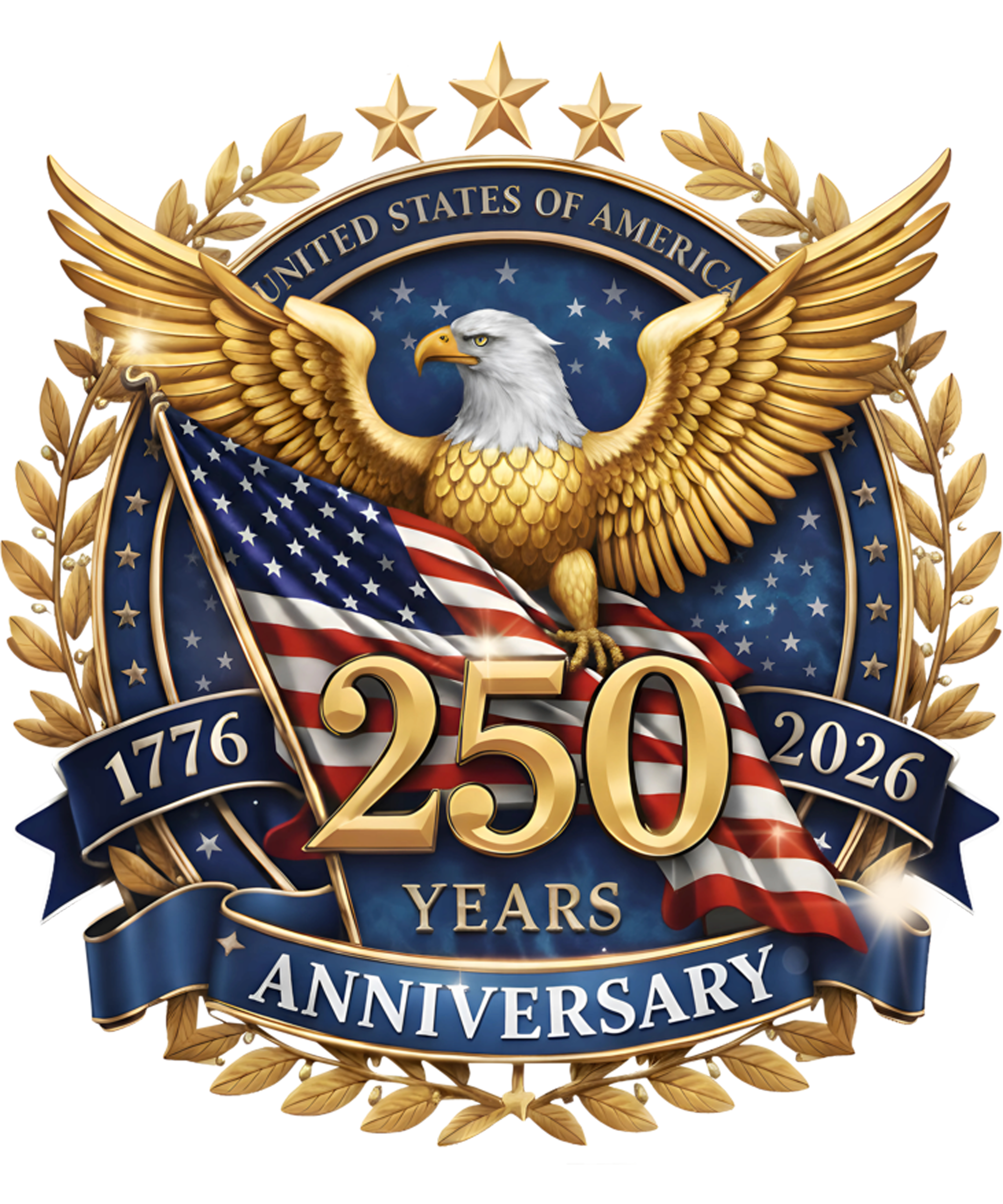 4th of July 40 - 250 Years American 250th Anniversary 1776 2026 4th Of July Sweatshirt