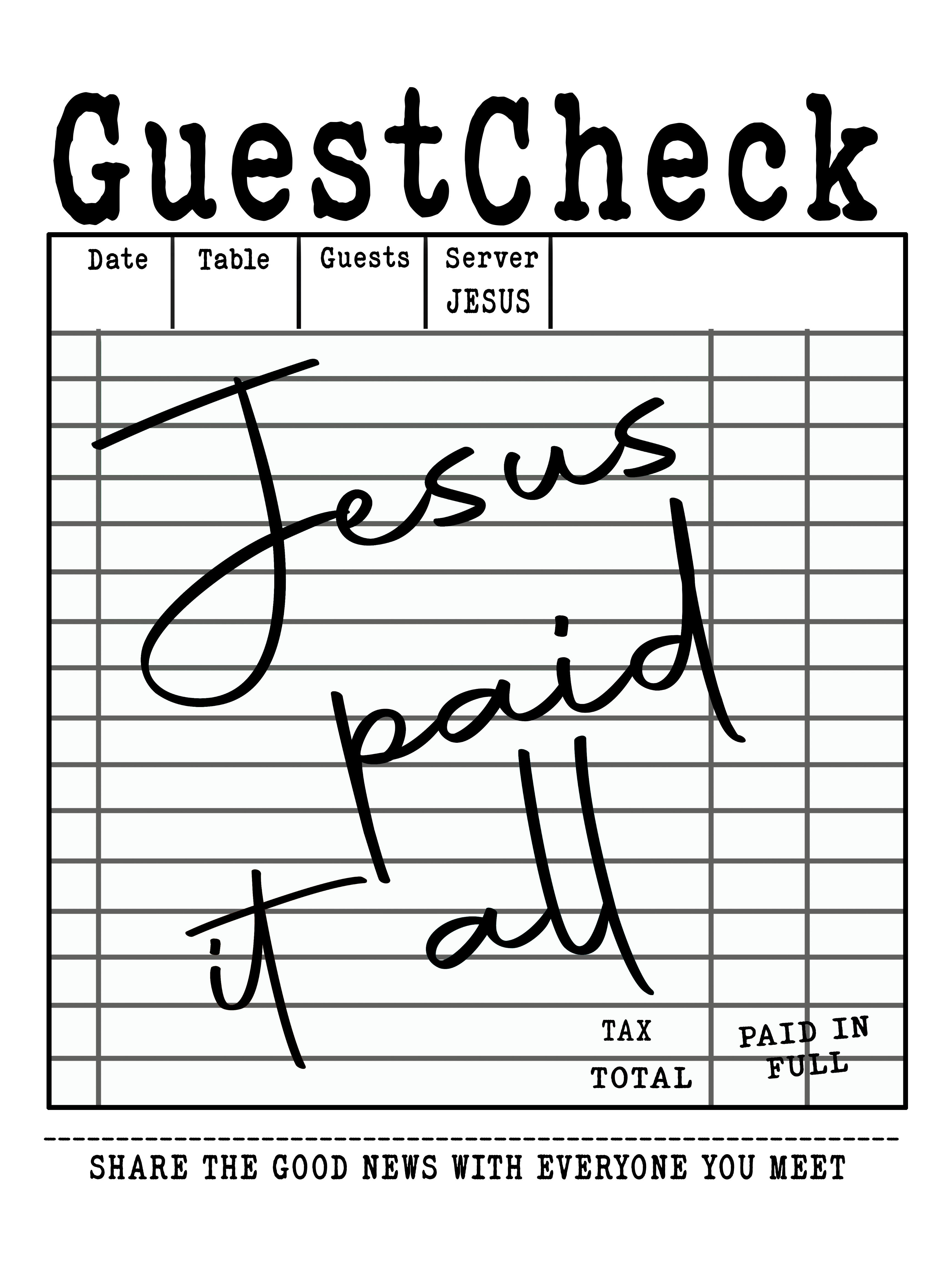 Christian 402 - Jesus Paid It All Black(1)