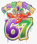 Mardi Gras 430 - Gen Alpha Brain Rot Meme Sweatshirt