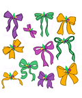Mardi Gras 981 - Or 712025 Vtn Mardi Gras Coquette Bow