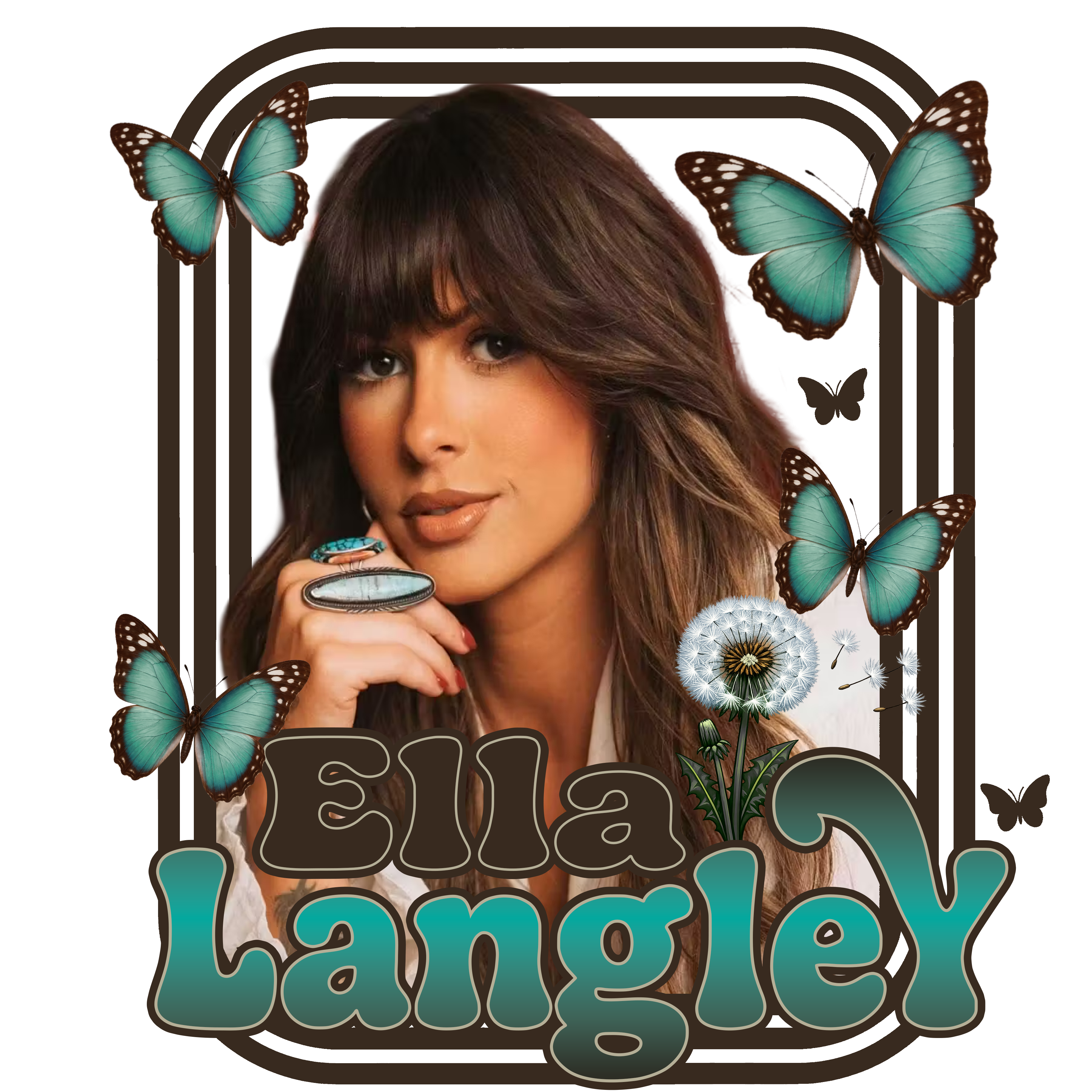 Randomness 608 - Ella Langley Retro Butterfly Dandelion