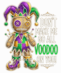 Mardi Gras 368 - Doll Jester New Orleans Carnival Sweatshirt