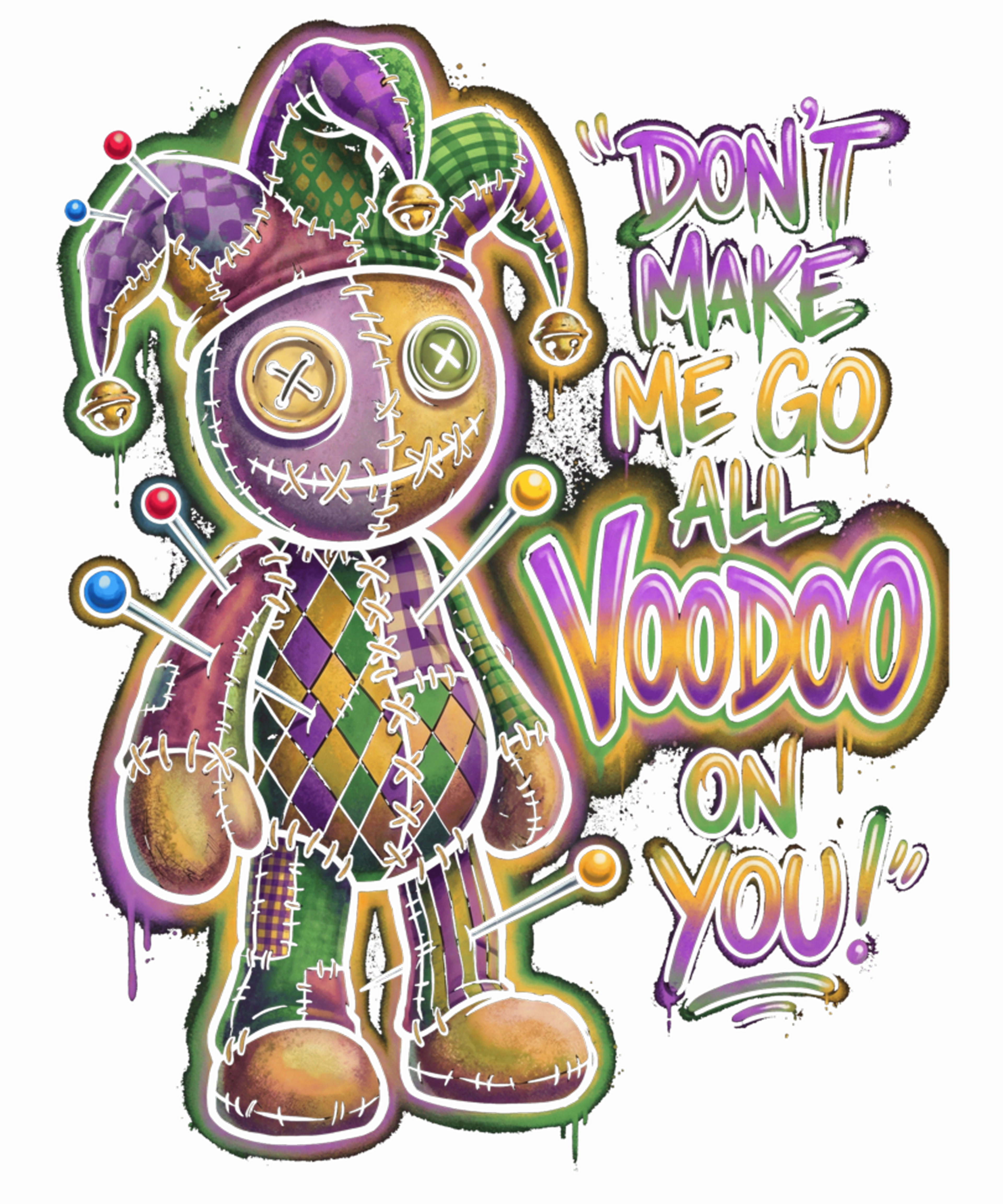 Mardi Gras 495 - Jester New Orleans Carnival Quote Sweatshirt