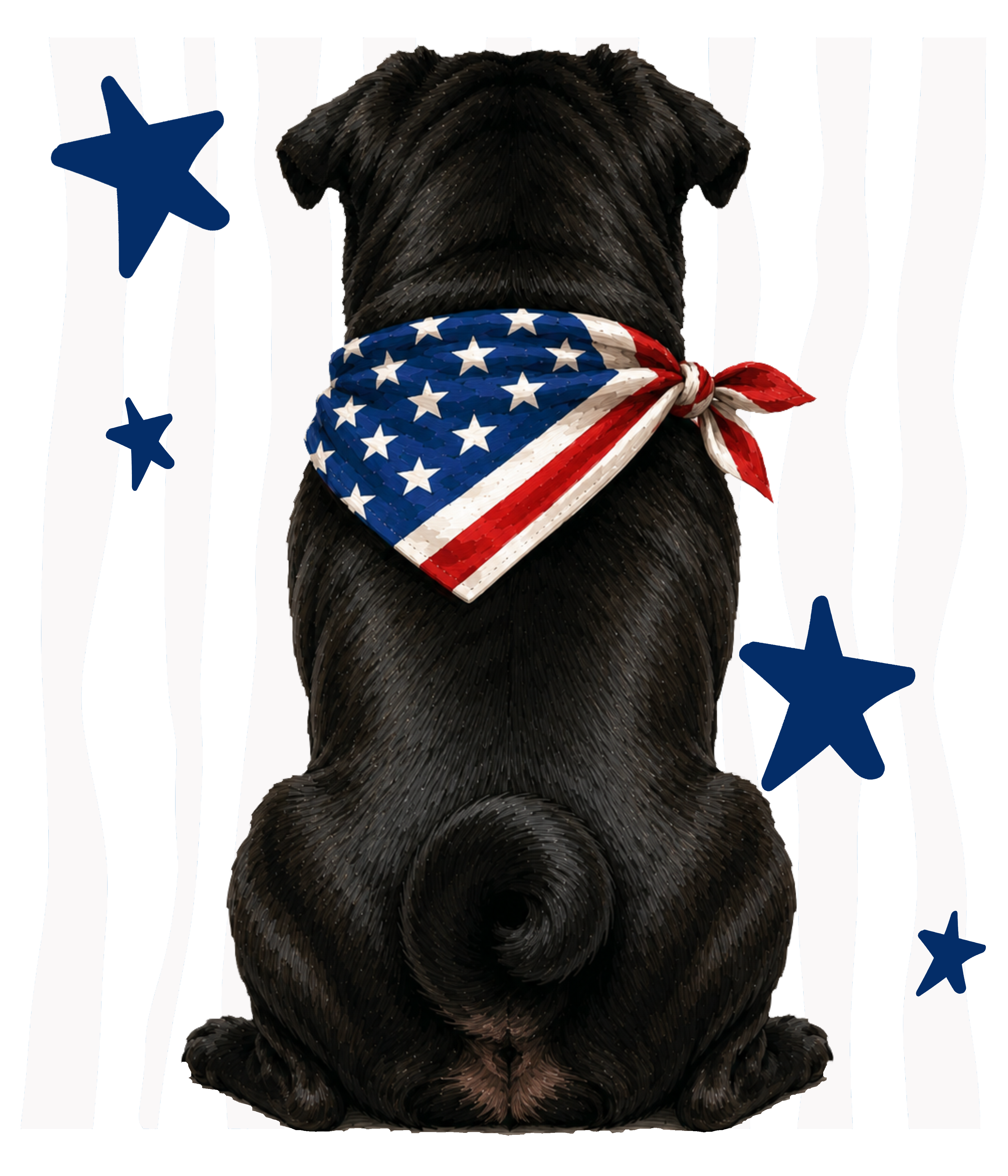 Randomness 324 - Black Pug Back