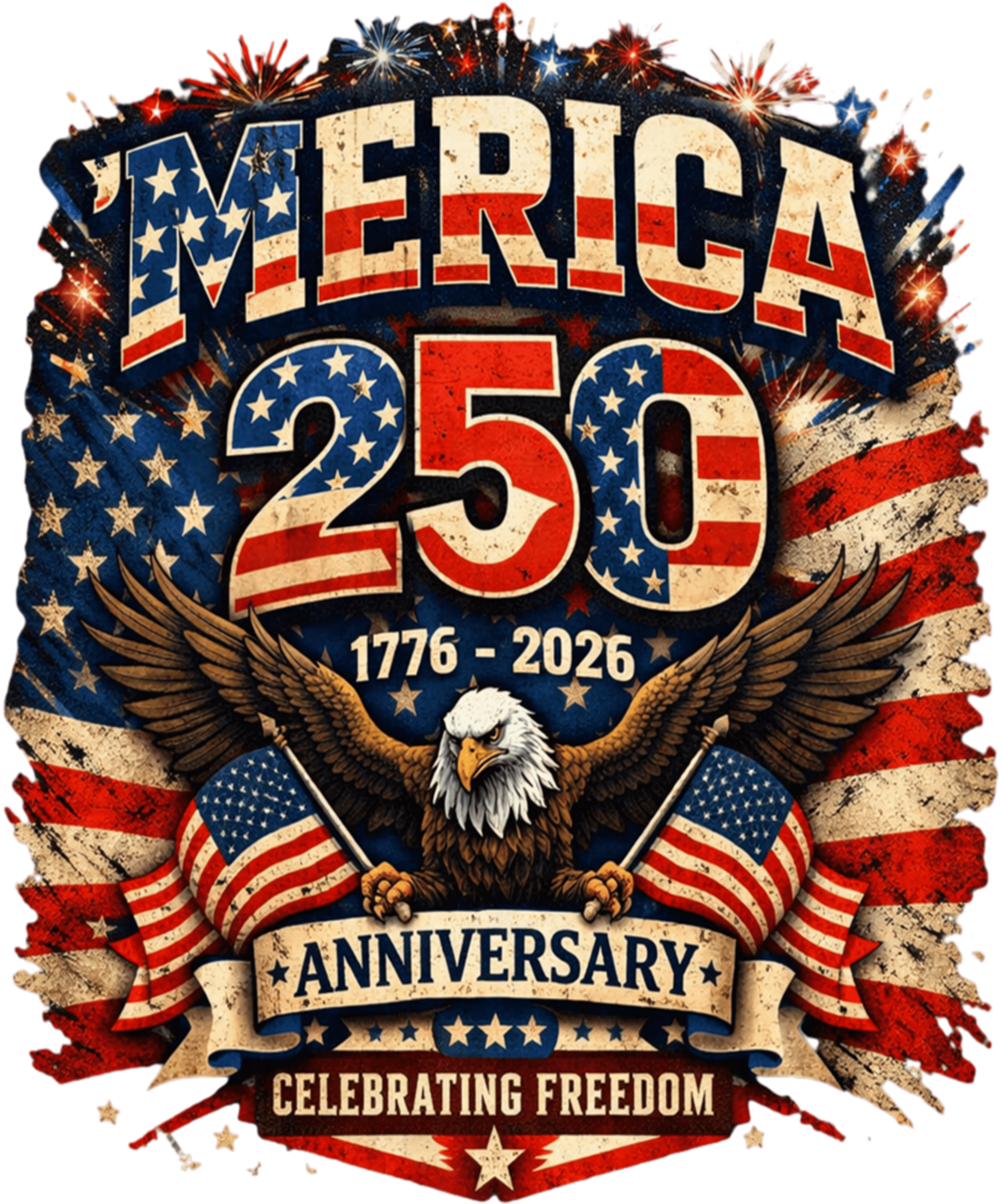 4th of July 55 - 250th Anniversary Merica Celebration Heritage Usa Sweatshirt