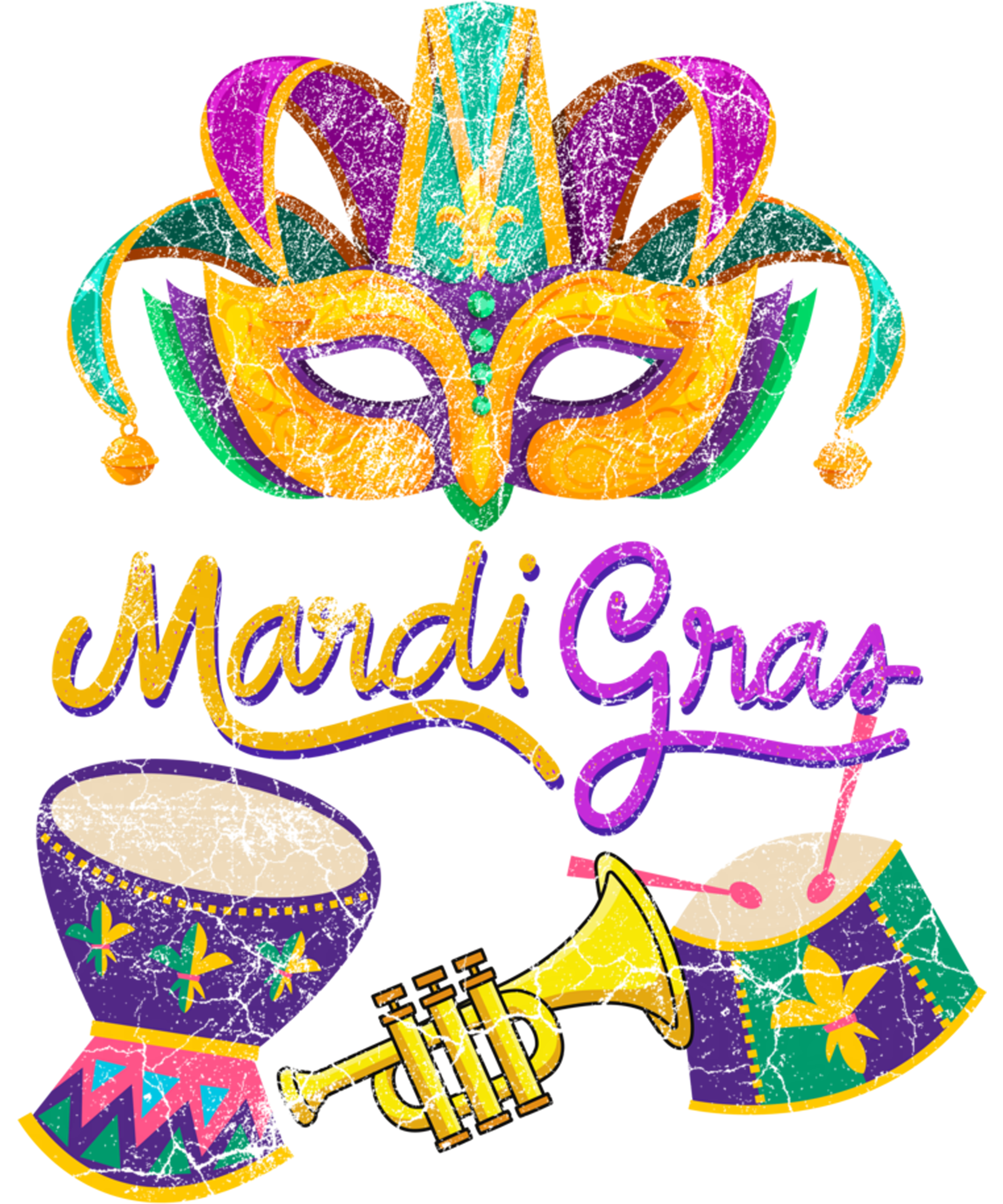 Mardi Gras 1033 - Vintage Marti Gras Party Festival Fun Sweatshirt
