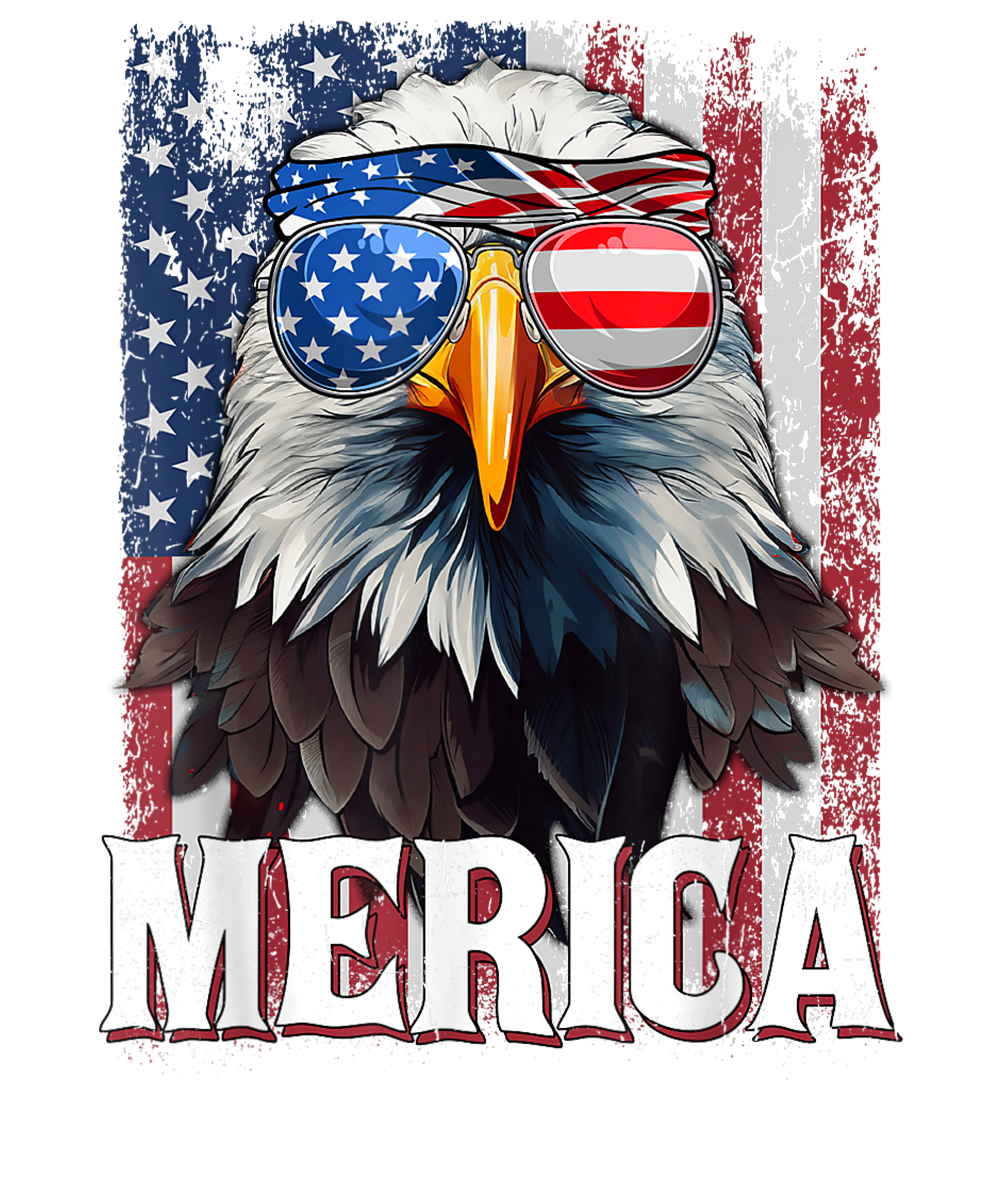 4th of July 398 - Merica   Patriotic Usa Eagle Of Freedom   4th Of July