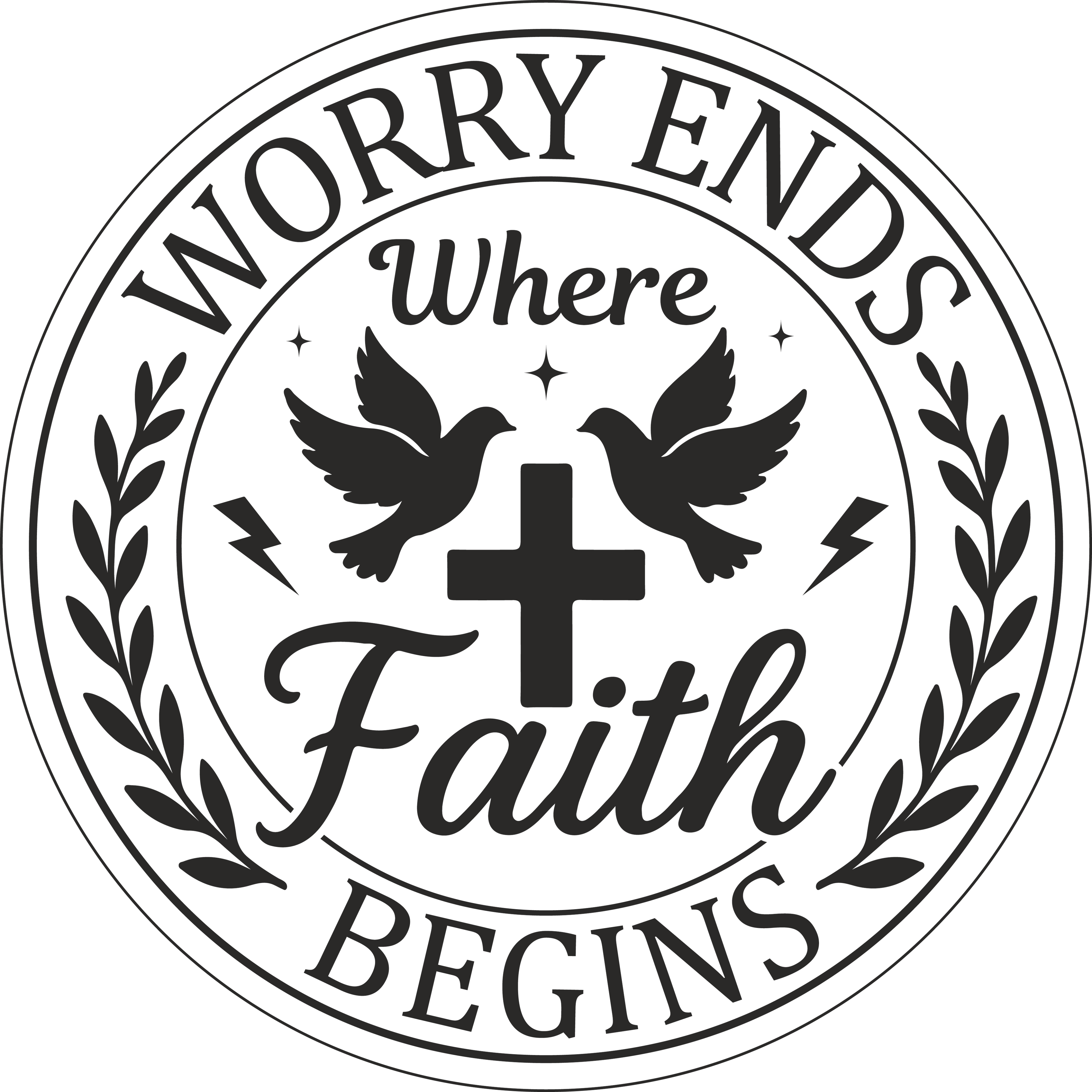 Christian 712 - Worry Ends Where Faith Begins