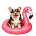 Randomness 482 - Corgi Float