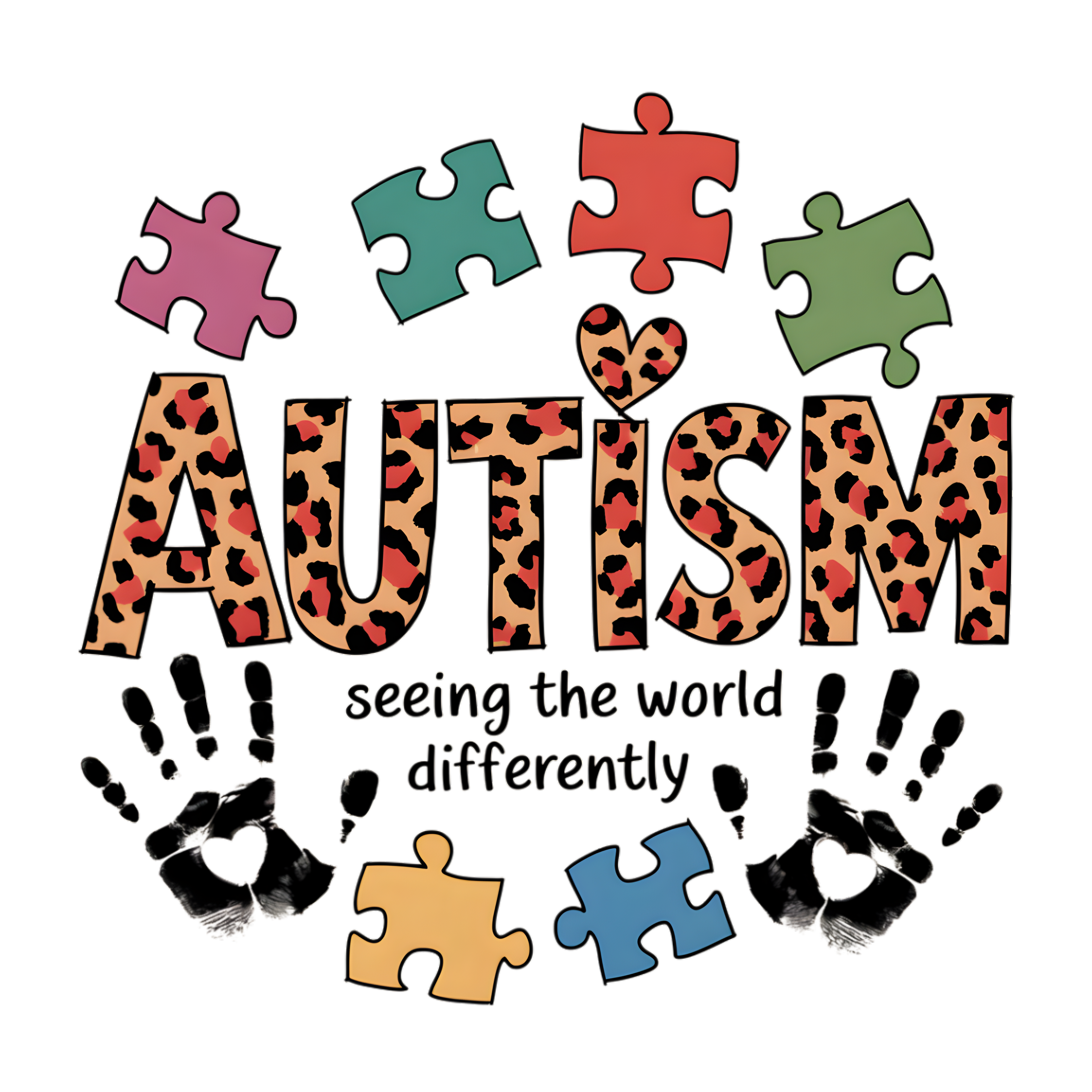 Autism 450 - Copy Of 24. Cute Garden Gnome Holding An Autism Awareness Ribbon