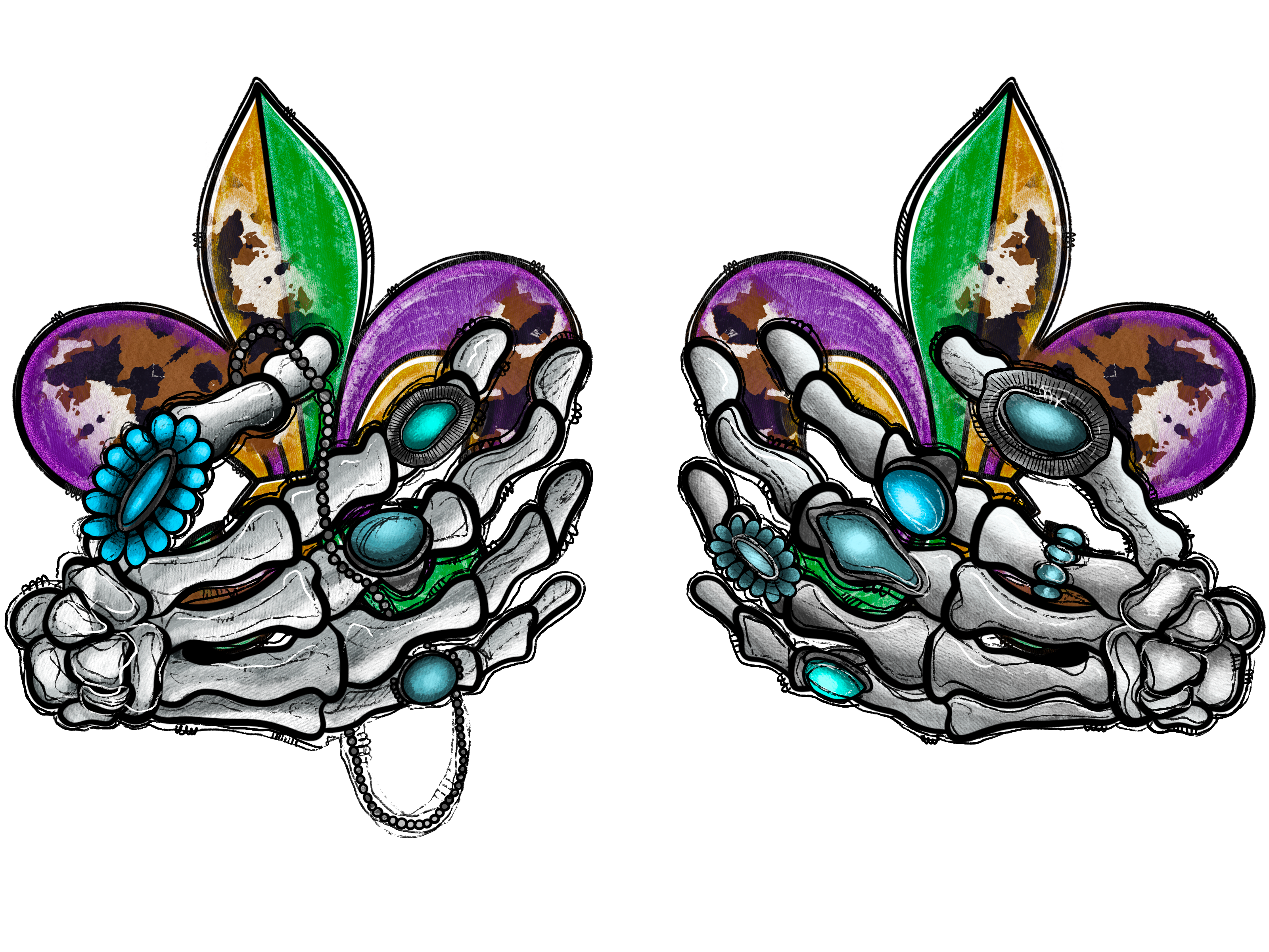 Mardi Gras 1010 - Skeletonhandmardigras 2