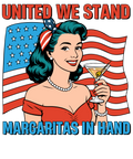 4th of July 454 - Or 07062025 Vtn Retro 4th Of July United We Stand Margaritas In Hand