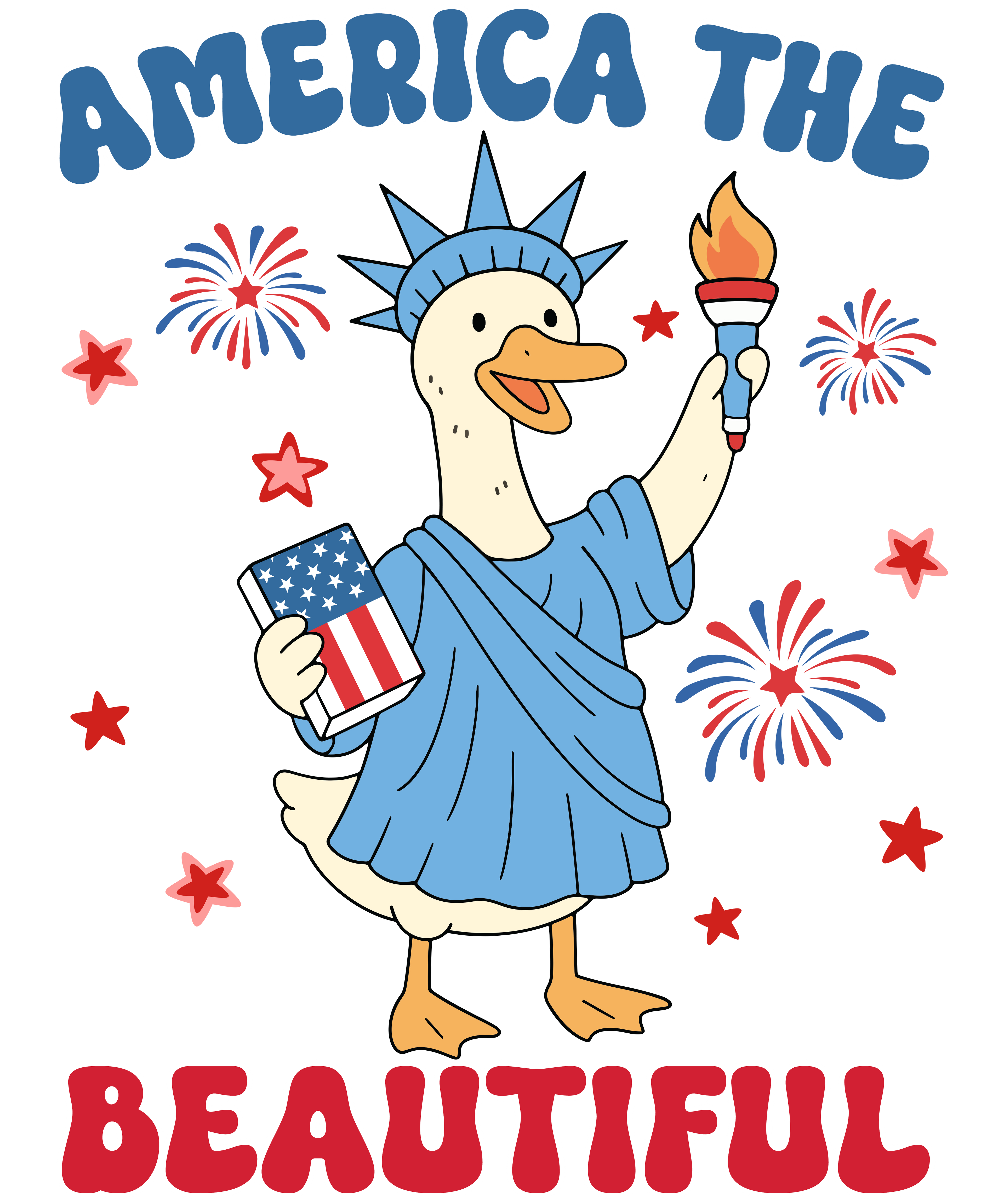 4th of July 502 - Or 31052025 Vtn 4th Of July Silly Goose America The Beautiful