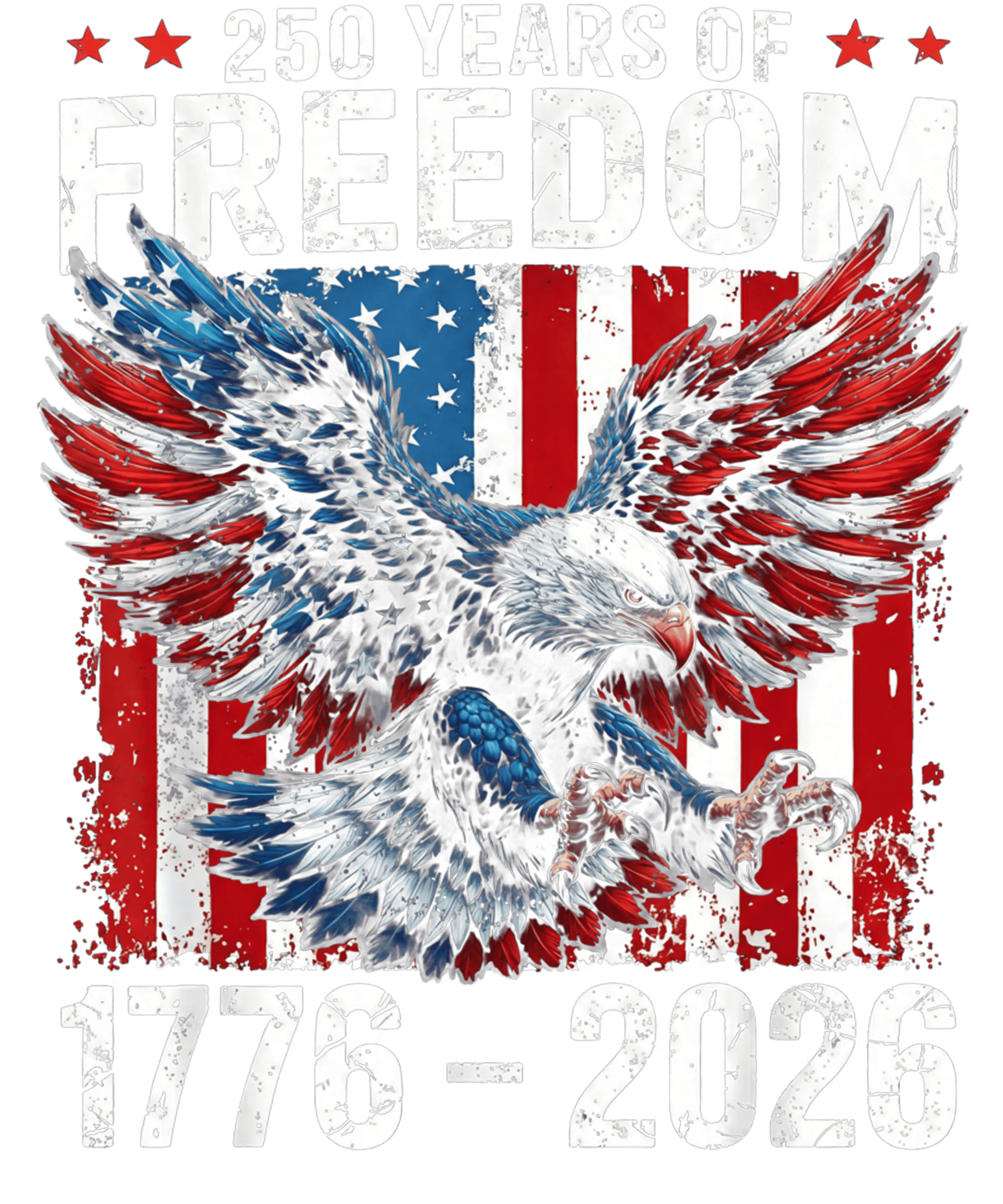 4th of July 49 - 250 Years Of American Freedom Eagle 1776 2026 Sweatshirt
