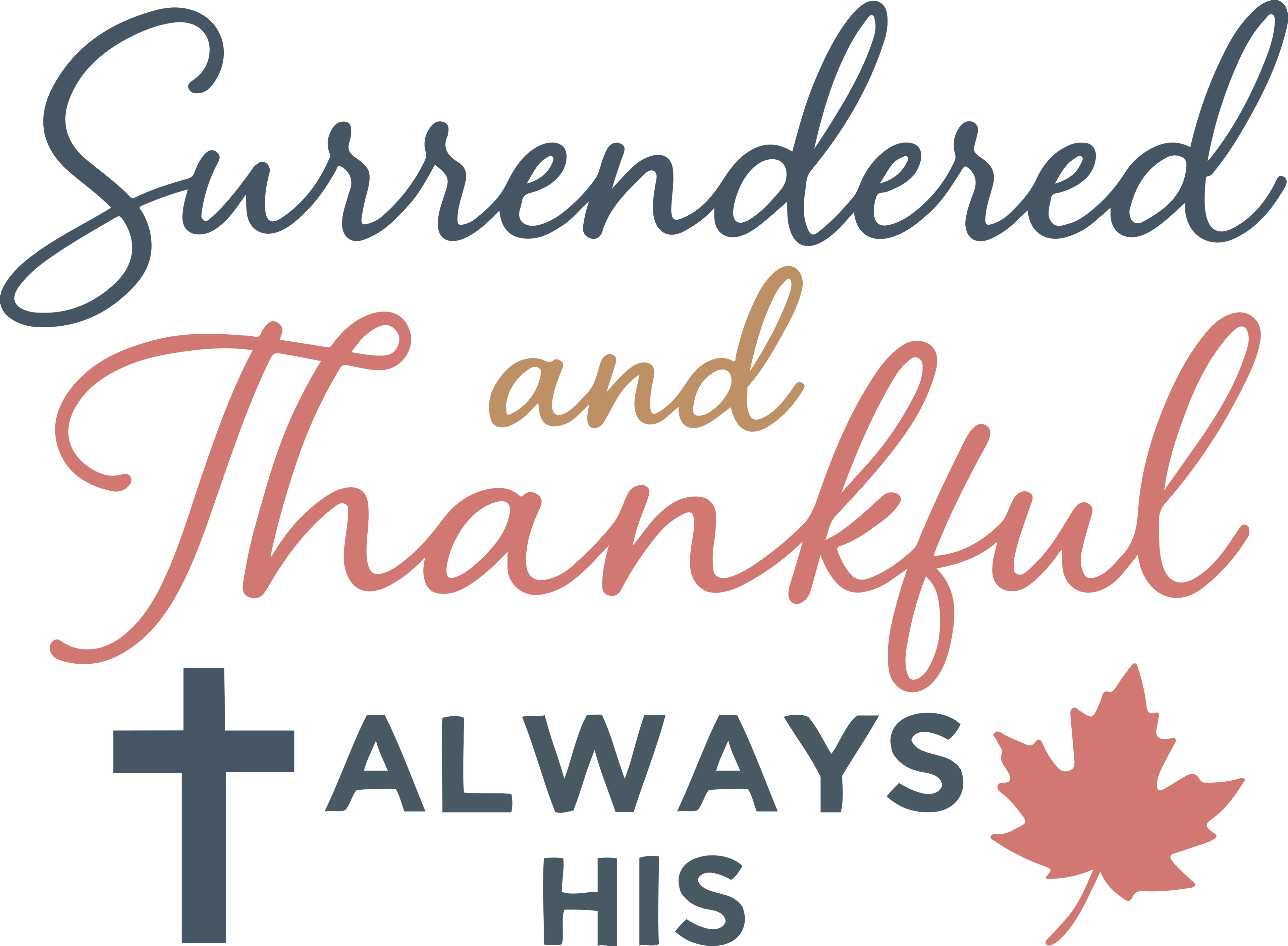 Christian 629 - Surrendered And Thankful – Always His