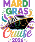 Mardi Gras 594 - Mardi Gras Cruise 2026 Enthusiast Fun Vacation Celebration Sweatshirt