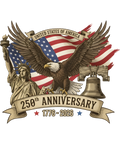 4th of July 18 - 1776–2026 Usa Anniversary 250 Years Of Independence Heritage Sweatshirt