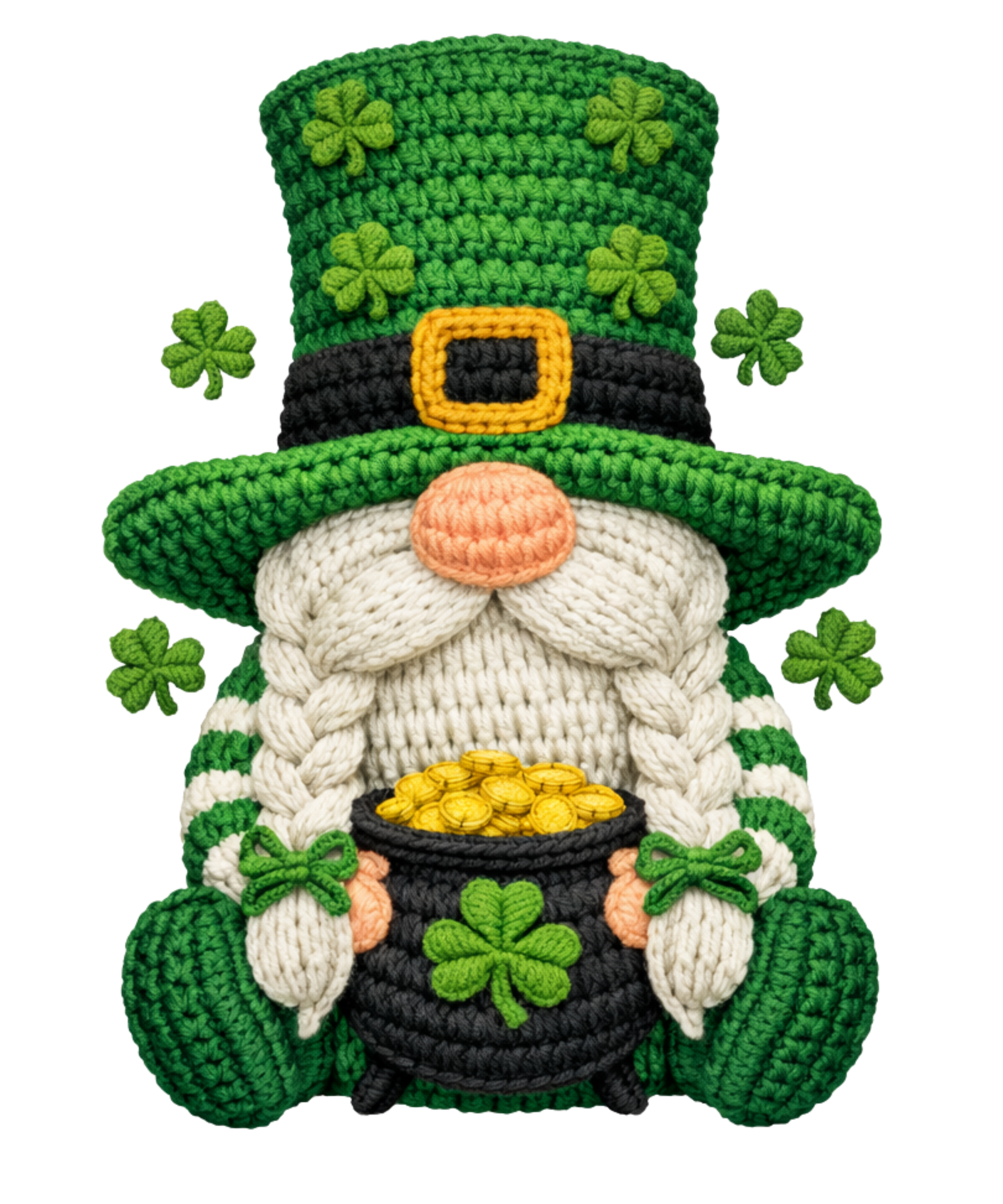 St. Patrick's Day 62 - Faux Yarn St Patricks Day 138883220 Faux Yarn St Patricks Day Gnome