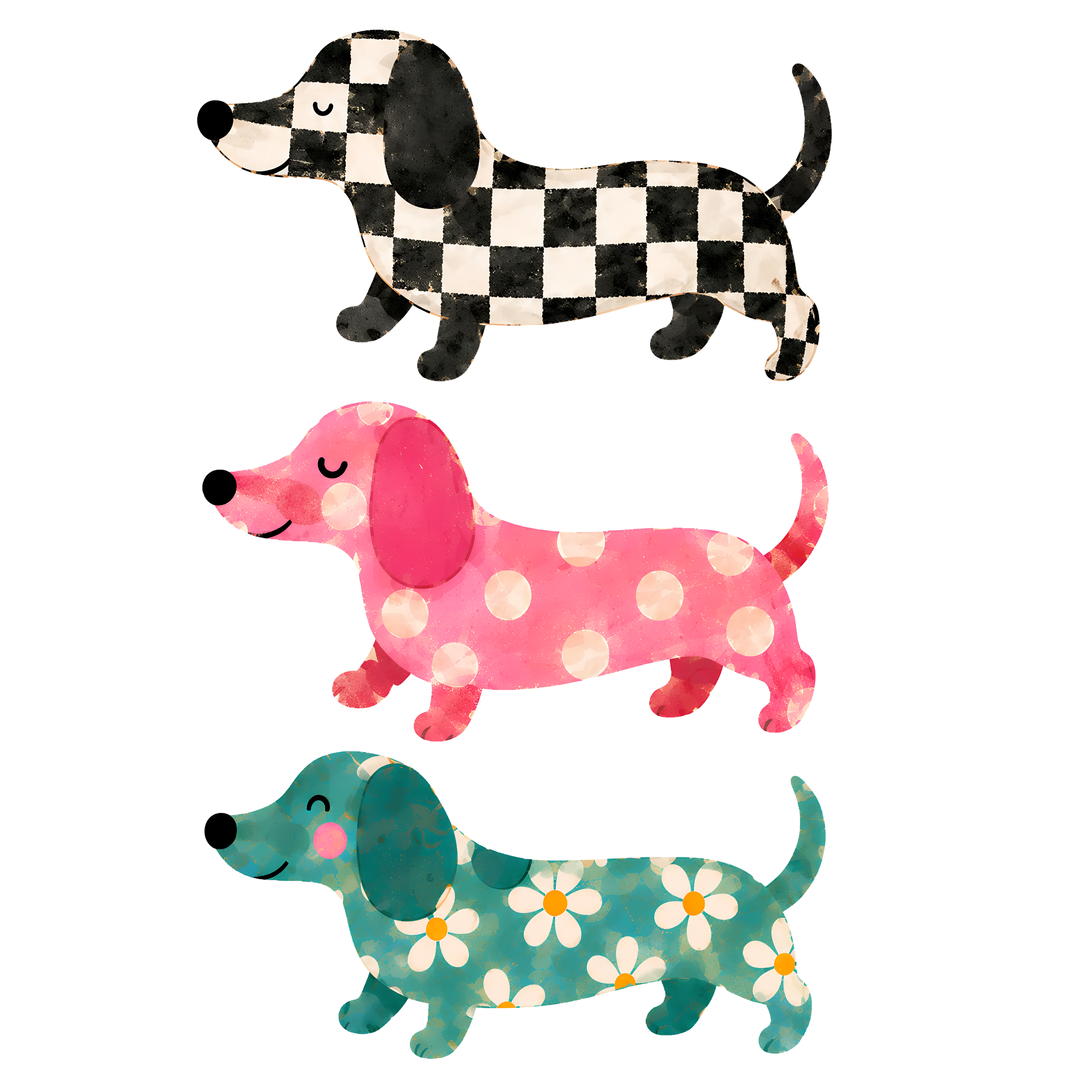 Randomness 505 - Dachshund Stacked