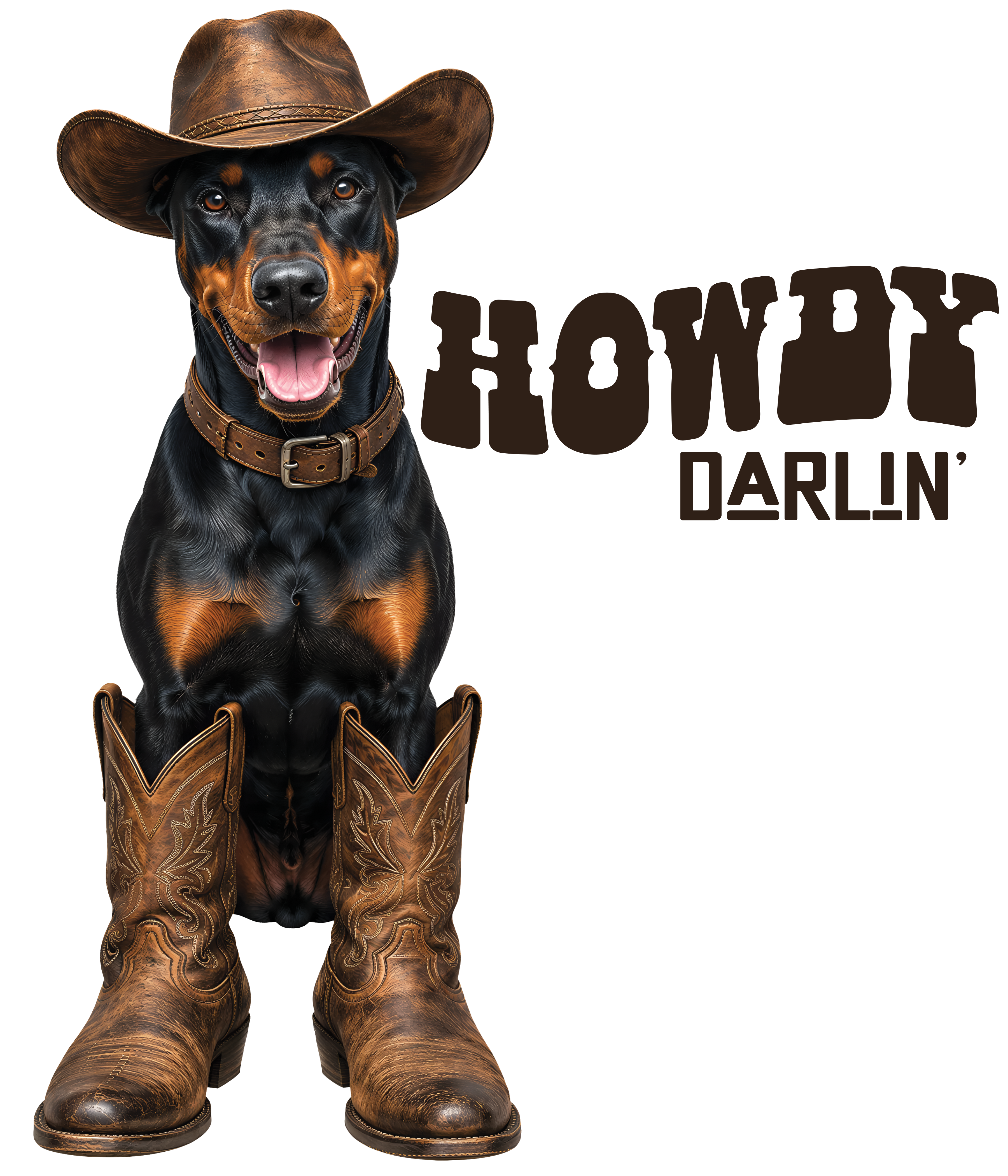 Randomness 858 - Howdy Darlin Doberman