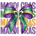 Mardi Gras 713 - Mardi Gras Coquette Bow Png 112235220 Mardi Gras Coquette Bow Png,