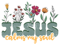 Christian 578 - Retro Jesus Floral