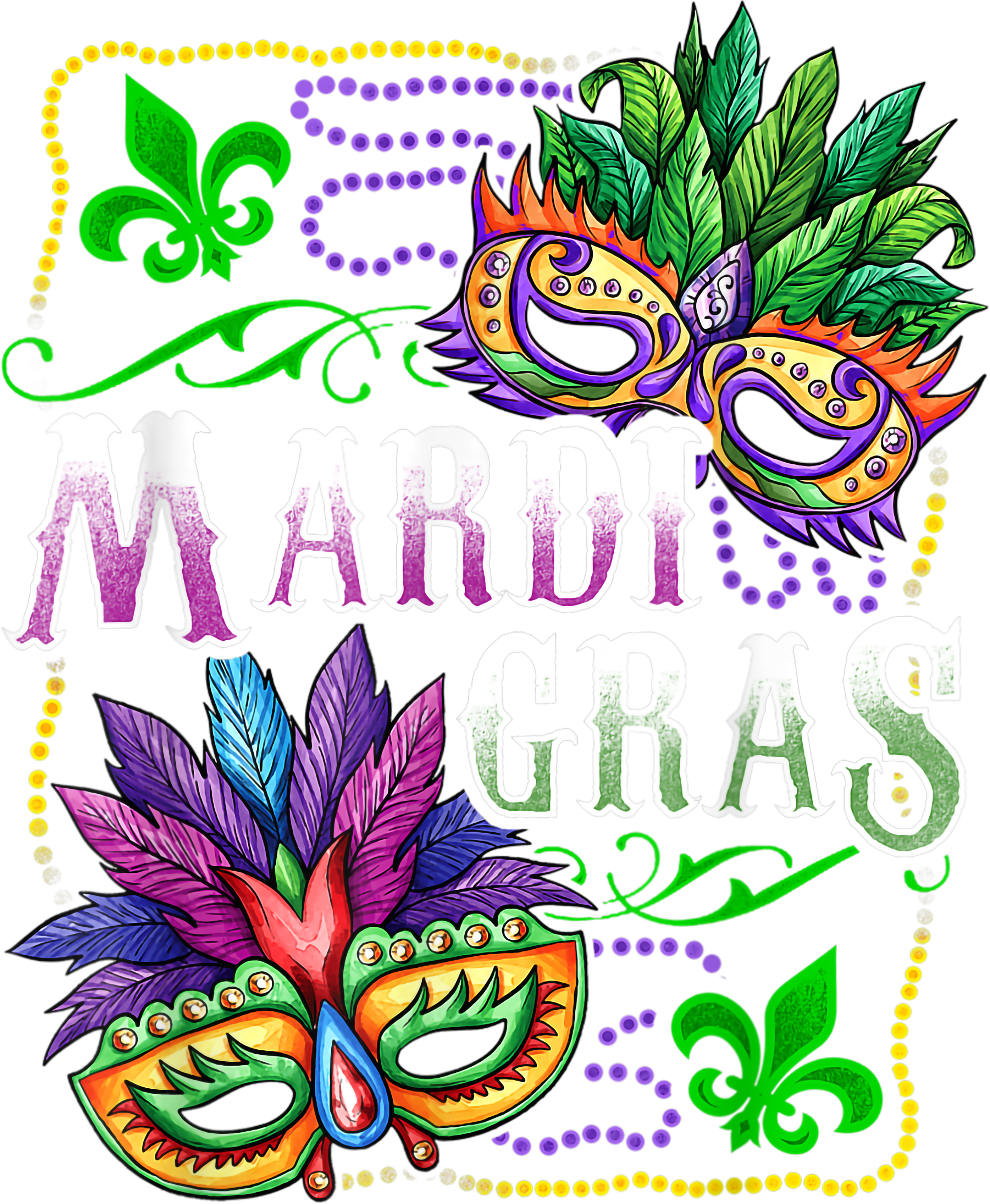 Mardi Gras 631 - Mardi Gras Mask Design Gift Party Outfit For Kids I Adults T Shirt