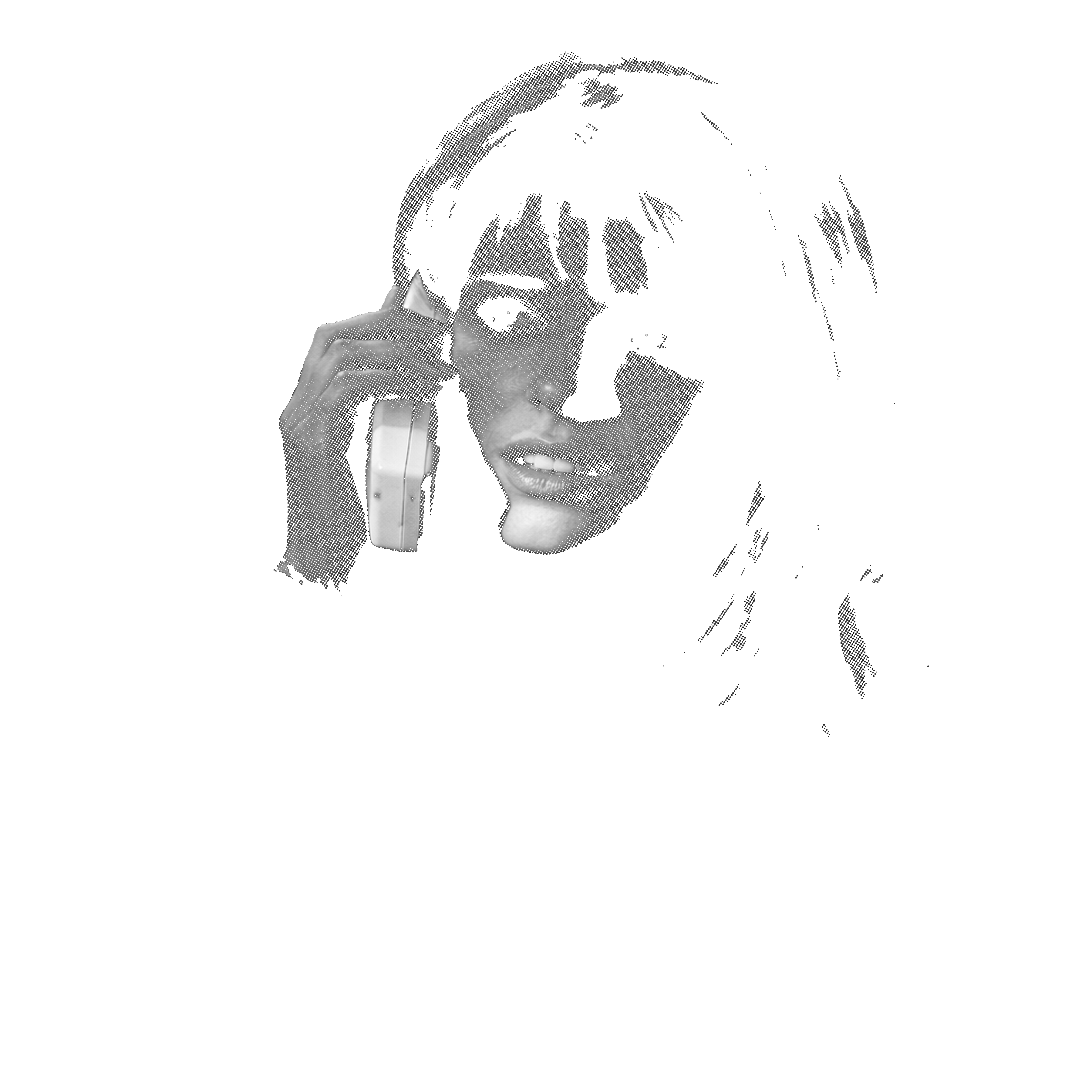 Randomness 1525 - Sidneyblackwhitehalftone
