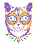 Mardi Gras 561 - Mardi Gras Bead Cat Festival Carnival Women Men Sweatshirt