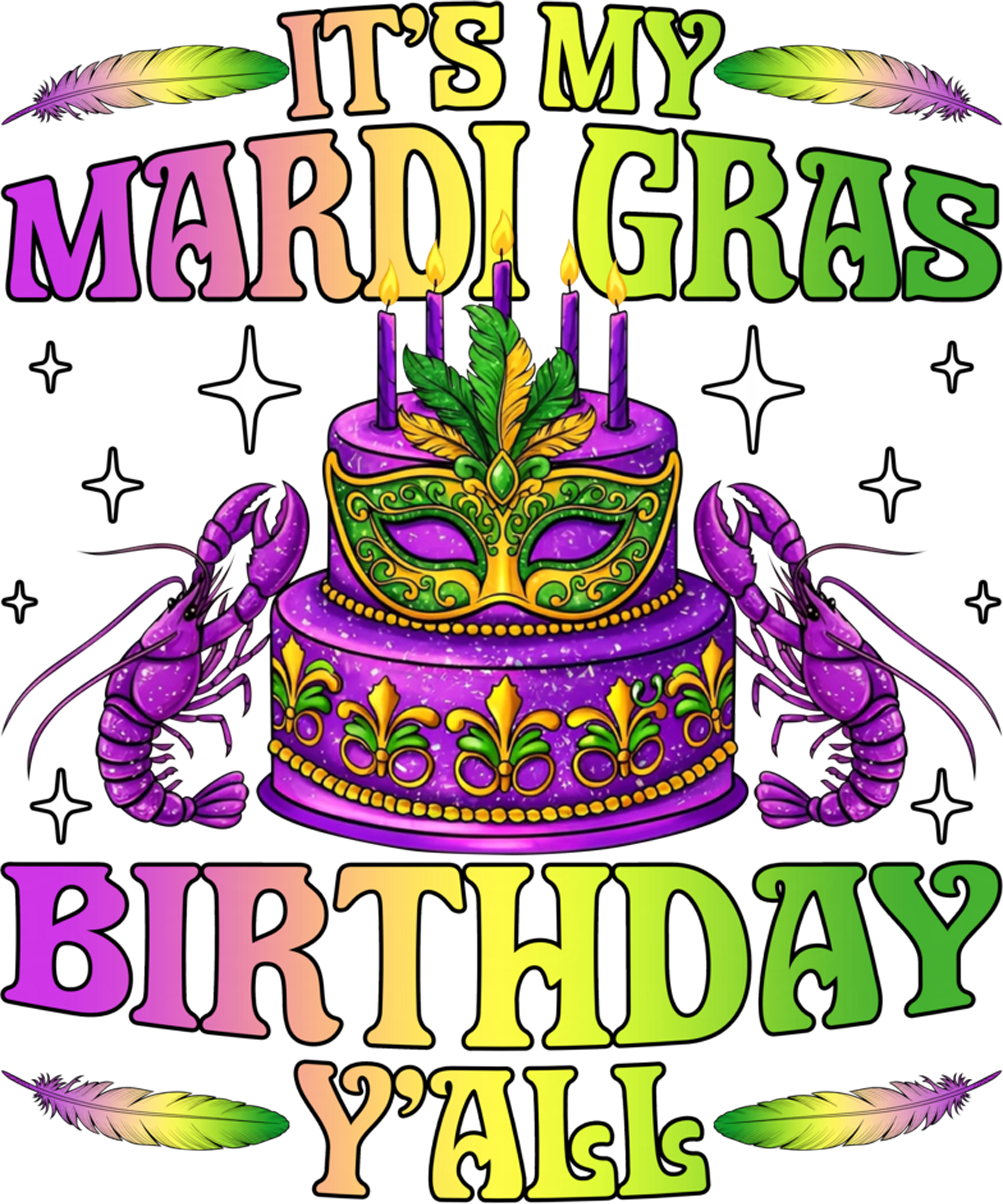 Mardi Gras 487 - It S My Mardi Gras Birthday Y All Mardi Gras Birthday Party Sweatshirt