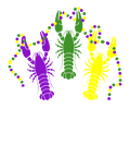 Mardi Gras 346 - Crawfish Mardi Gras Party Mask Beads Carnival Costume